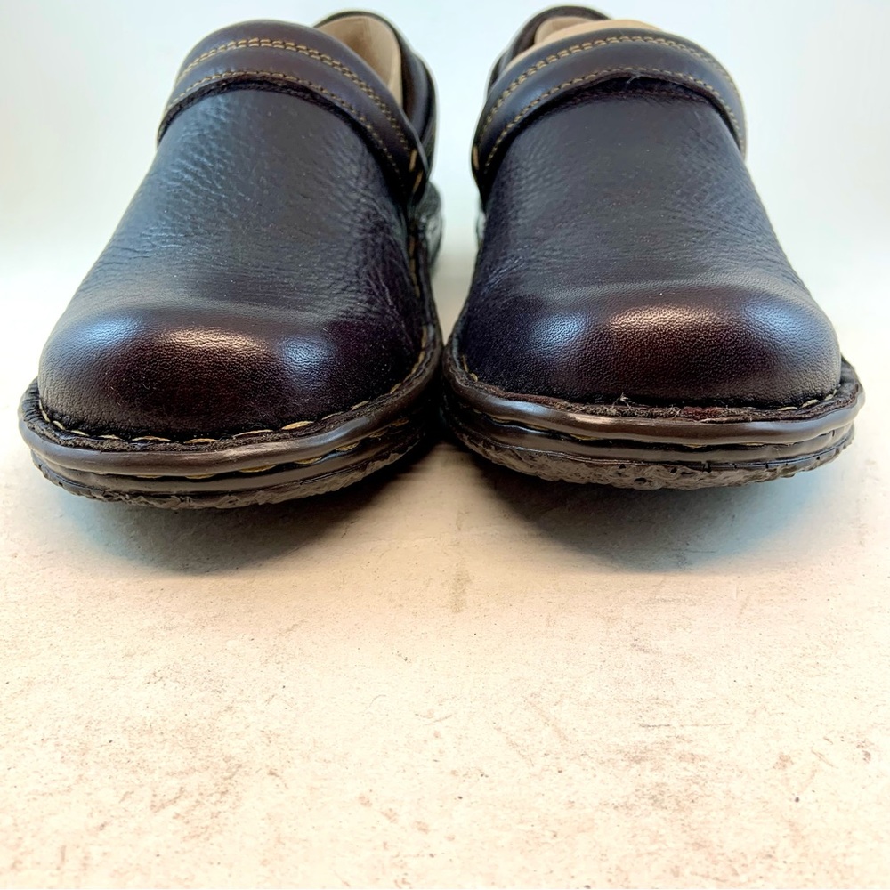 Born NIB NEW Dark Brown Leather Adjustable Lina W82043 Loafers, size 10 EU 42 - Picture 4 of 13